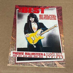 Yngwie Malmsteen - Ernie Ball - 1985 Print Advertisement
